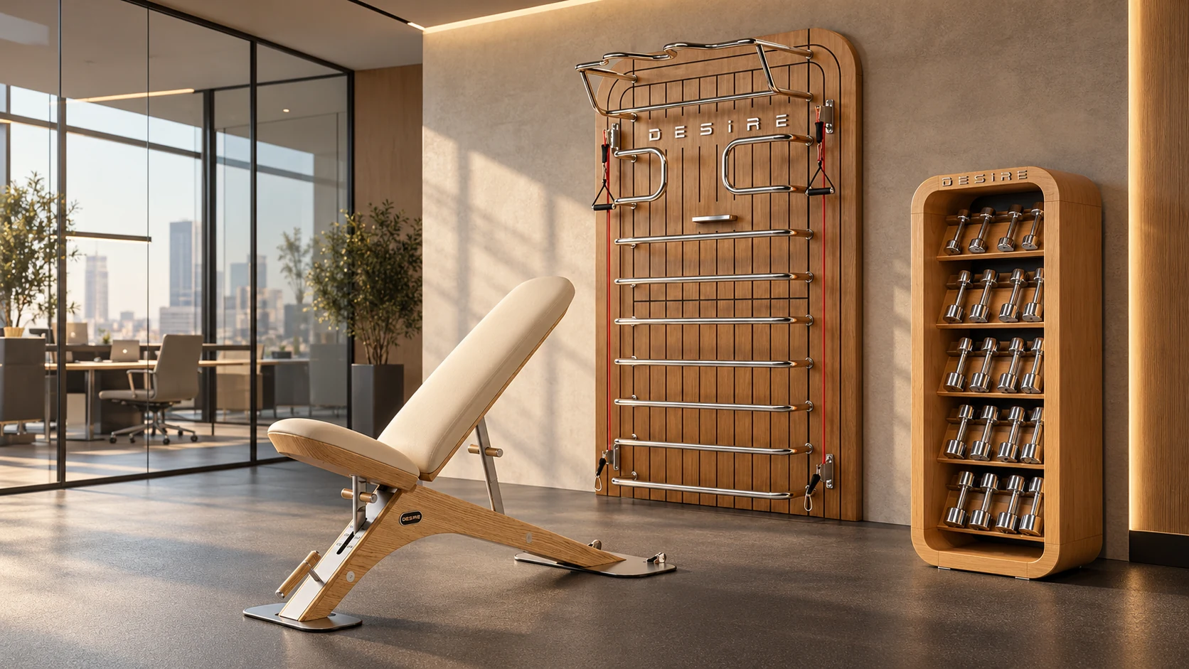 Office — фитнес-оборудование Desire в пространстве