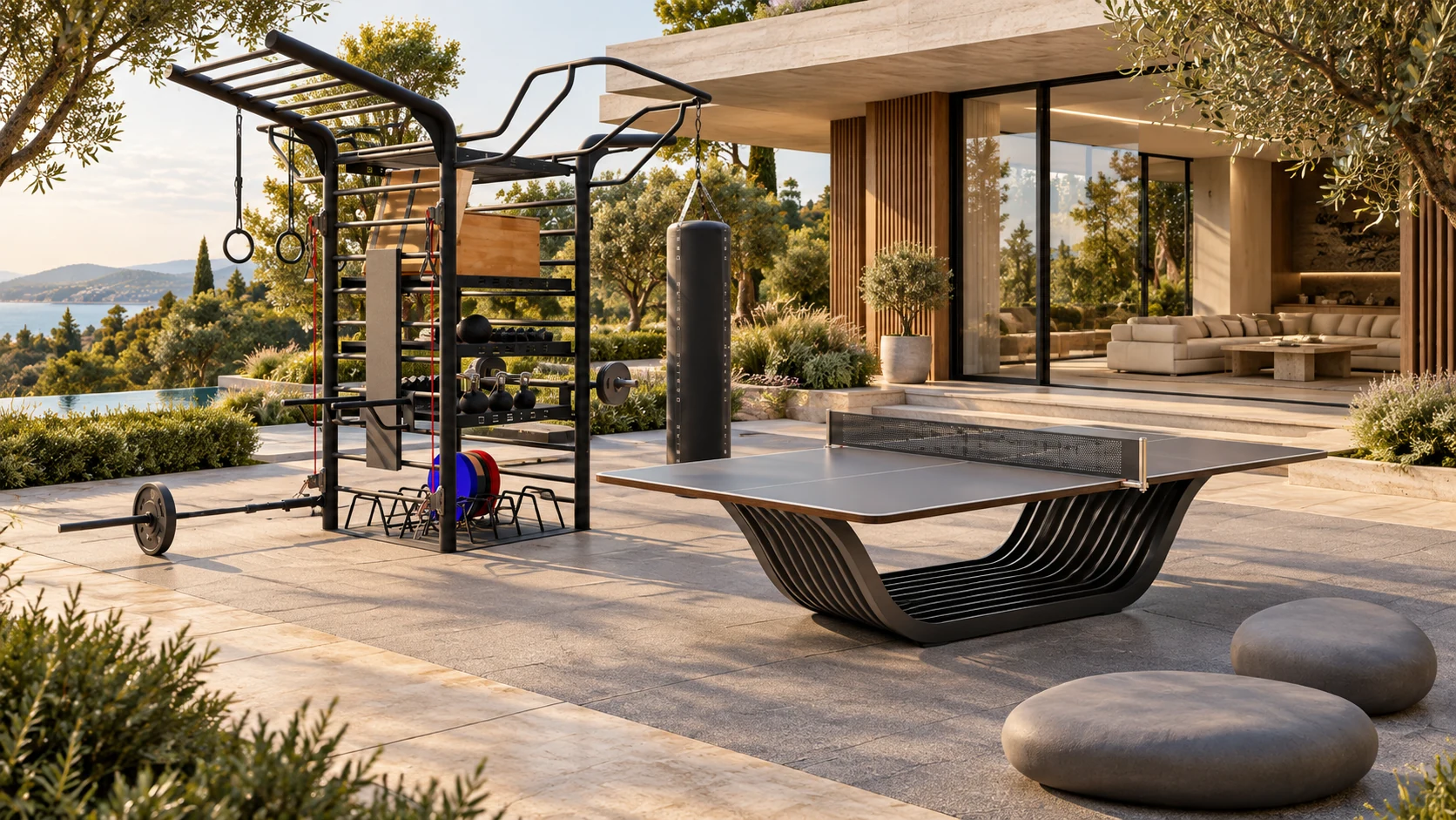 Outdoor — фитнес-оборудование Desire в пространстве